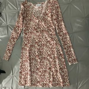 TOPSHOP BRAND NEW long sleeve printed dress